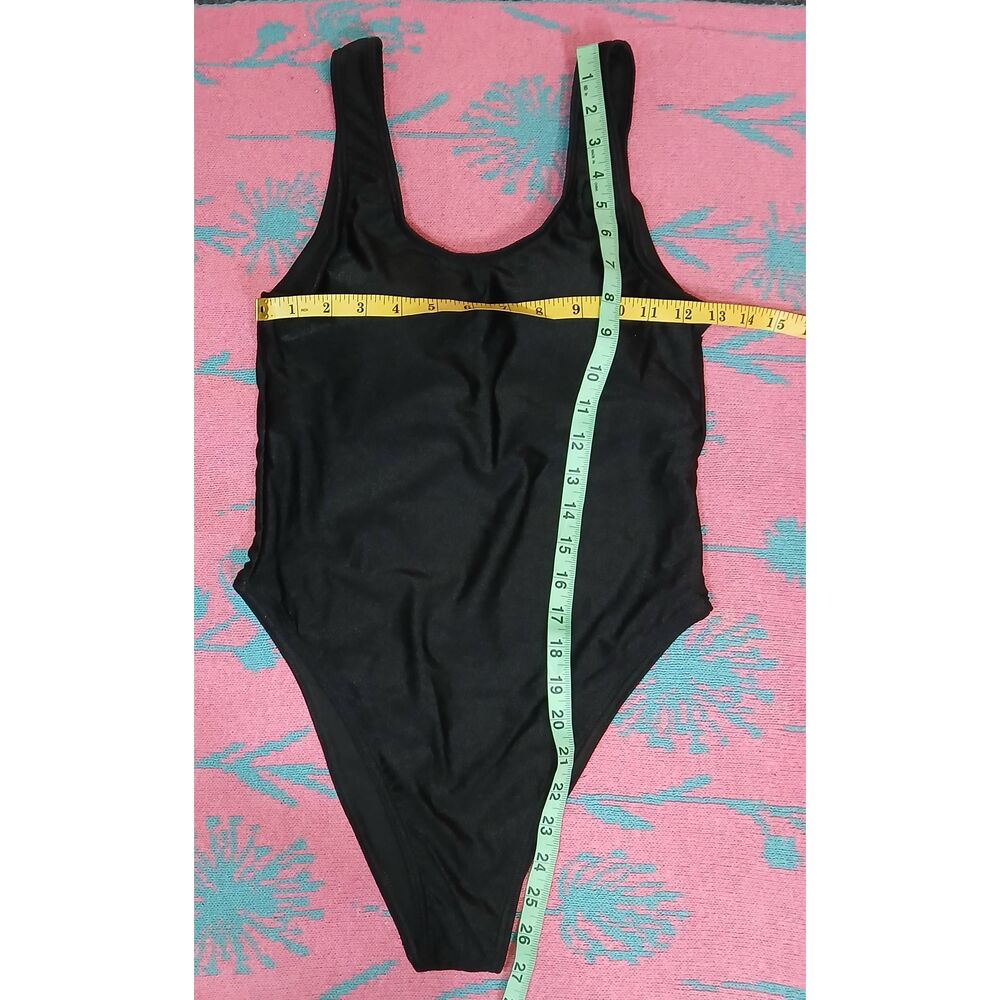 Rok spas womens small nylon black swimsuit bathing suit strudy strong one piece - Picture 2 of 8